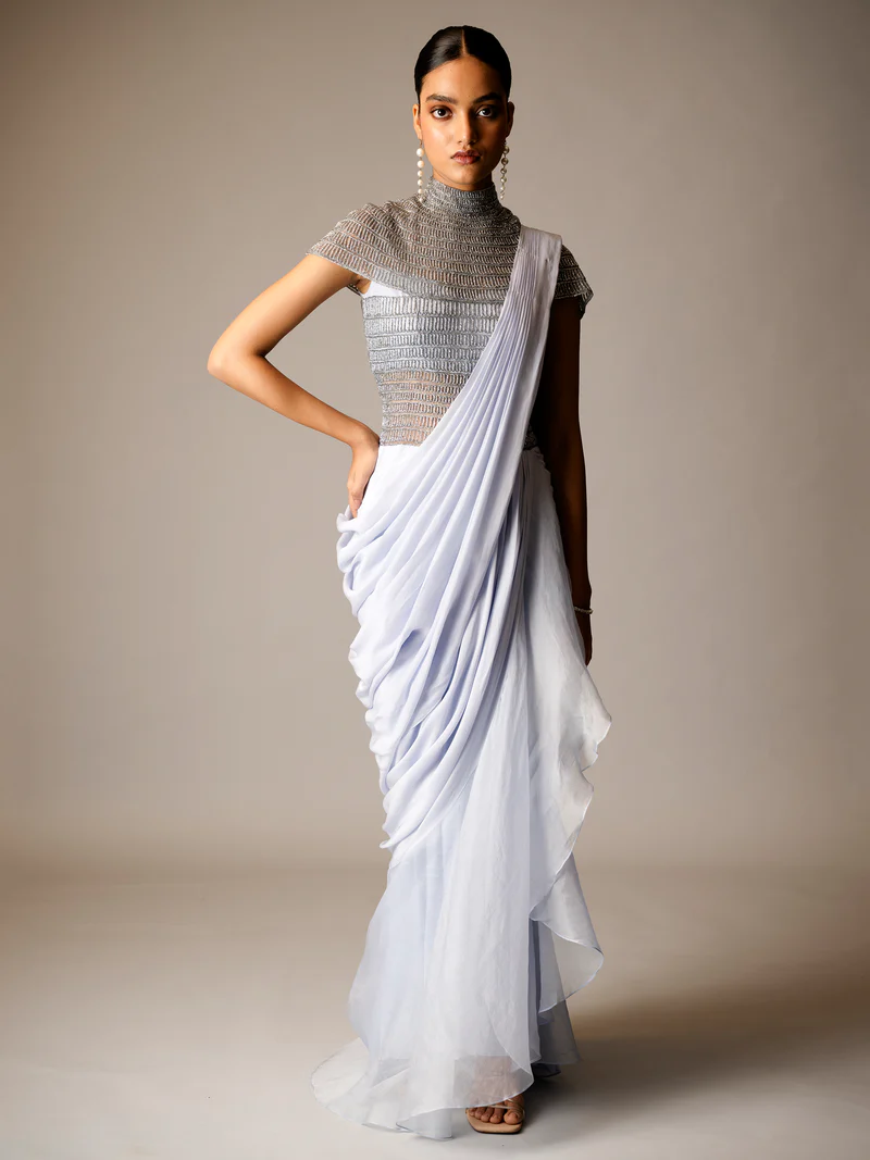 Monsoon Majesty Saree Gown