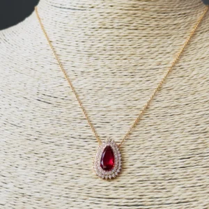 Crimson Royale CZ Necklace