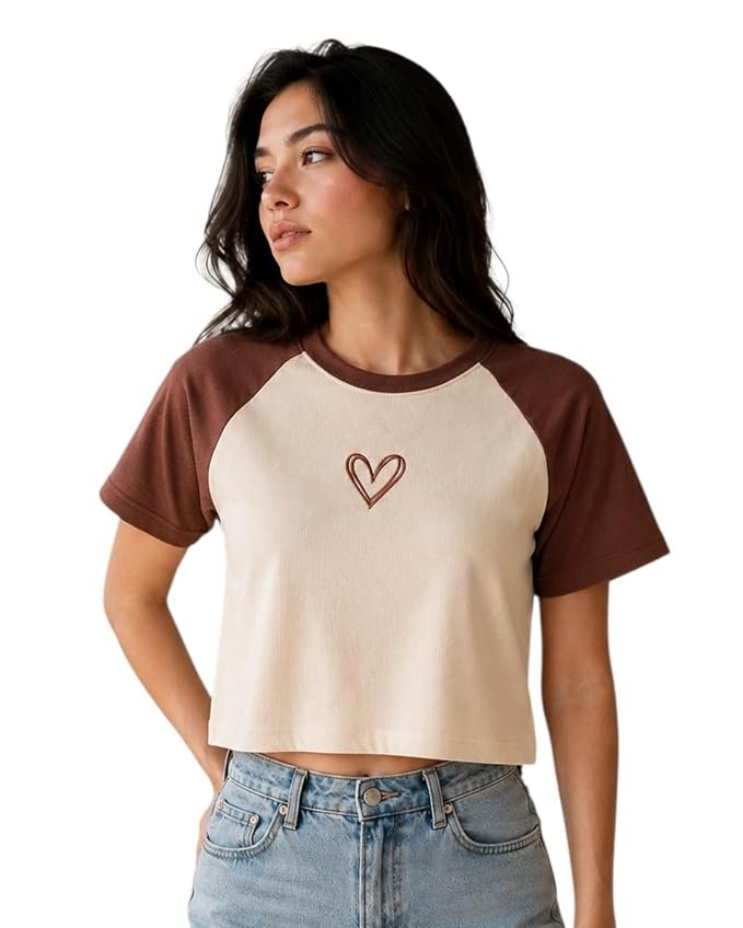 Women's Crop Ranglan Tshirt